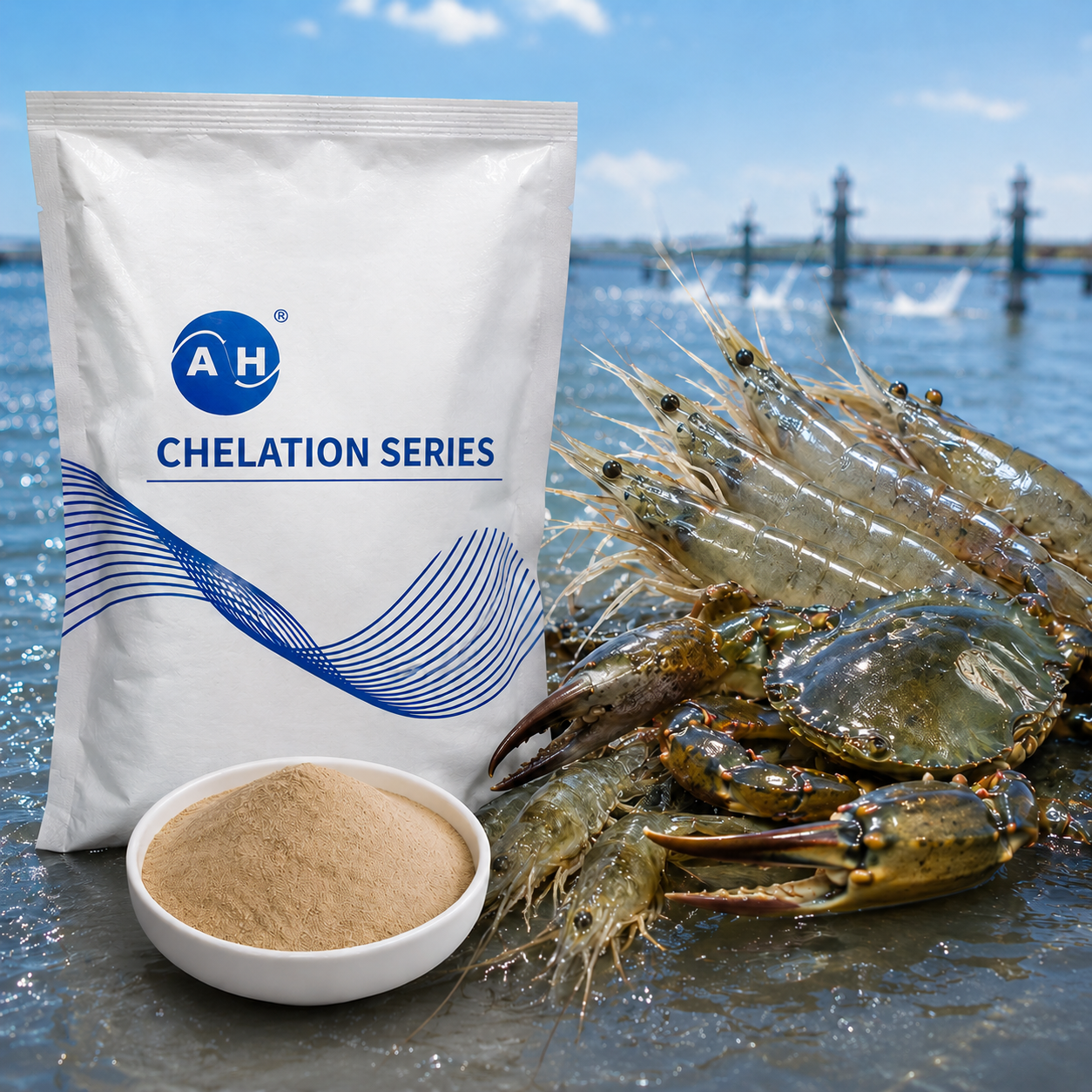 Chelated Minerals+ Aquaculture Minerals To Improve Shrimp Molting & Growth Performance