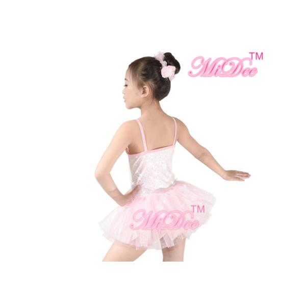 MiDee Pink Ballet Tutu Dress Kids Dance Clothes Ballerina Tutu Fancy Dress