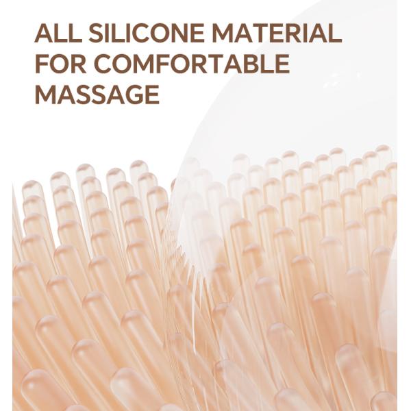 Жидкое хранение гладкая пенка и детская ванна шампунь щетка комбинация Продукт пищевой класс Силикон мягкое очищение массаж