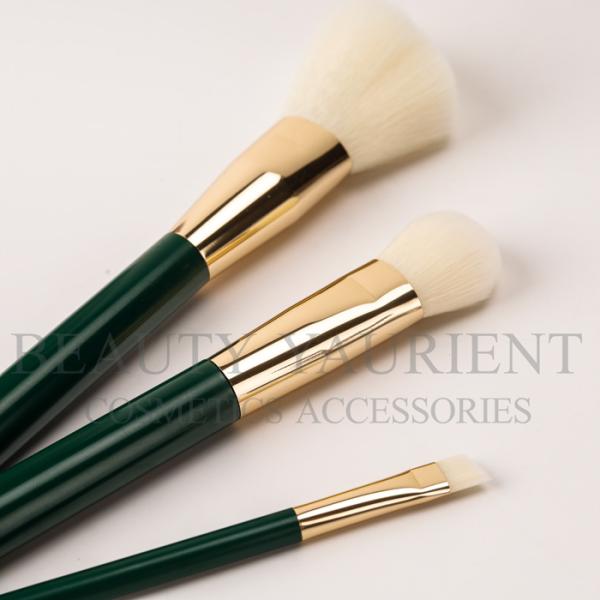 Synthetic Hair Beginner Face Makeup Brush Set 3pcs With Pouch 17.7cm