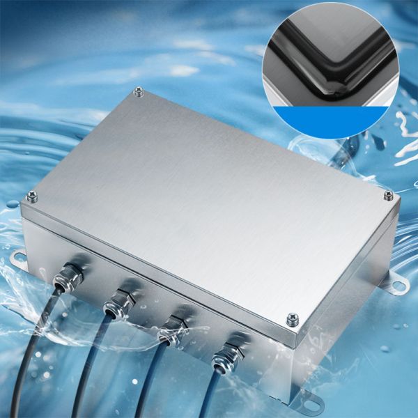 Stainless Steel Junction Box Waterproof Cable Distribution Enclsorue with UK2.5B Terminal Blocks