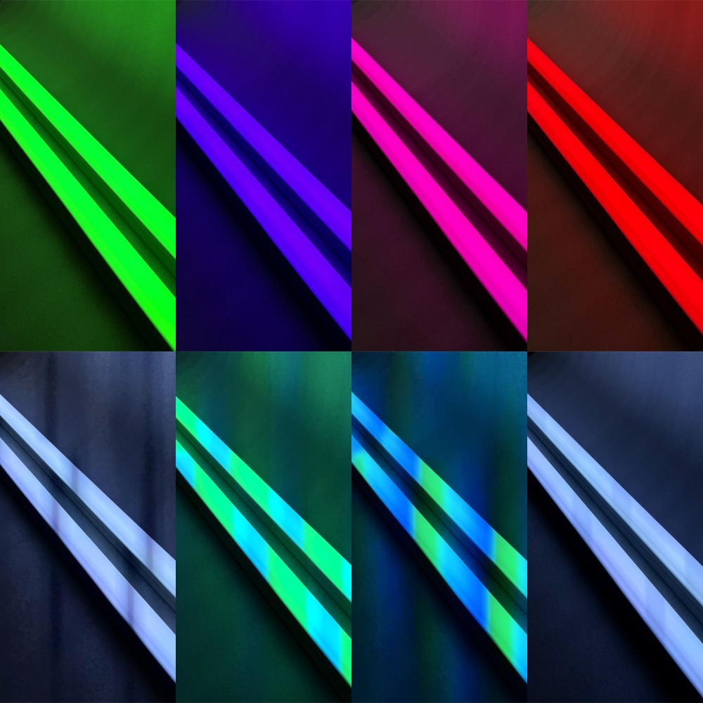 Smart DMX512 RGB LED Profile Tube Linear Light for Building Illumination
