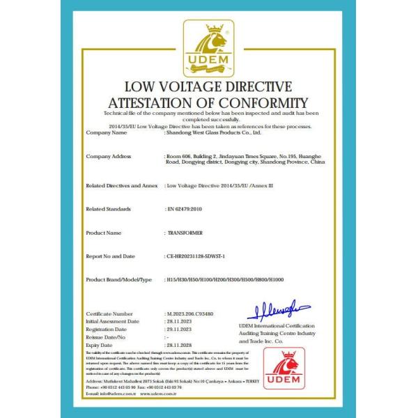 Shandong West Glass Products Co., Ltd.