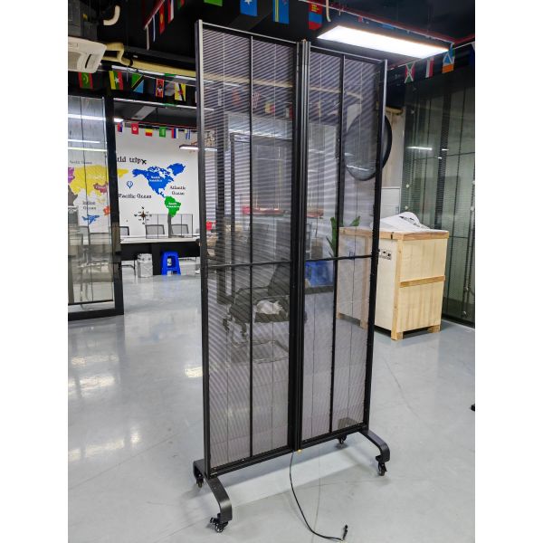 Flexible Installation Glass Transparent LED Display Outdoor Grille Large LED Display Screen