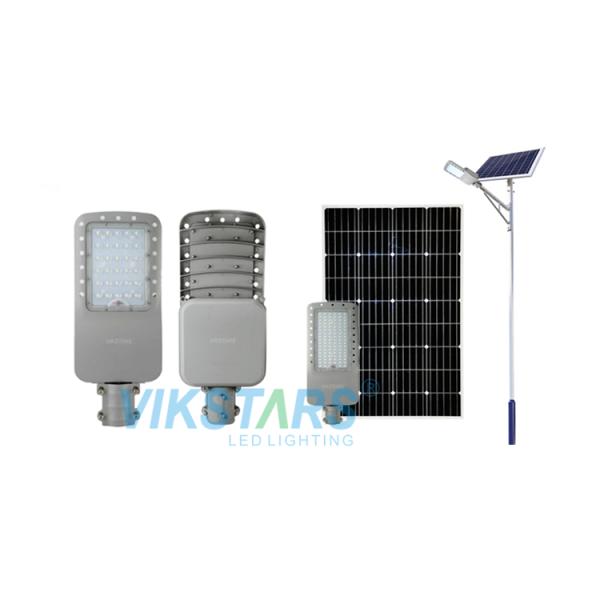 OEM 100 Watt Solar Street Light Time Control Working Mode Monocrystalline Silicon Panel