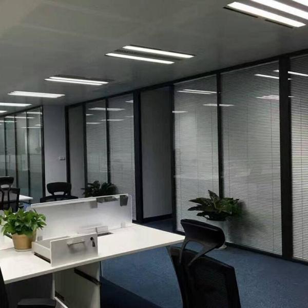 Movable Fireproof Seperation Wall / Office Tempered Glass Partition Walls