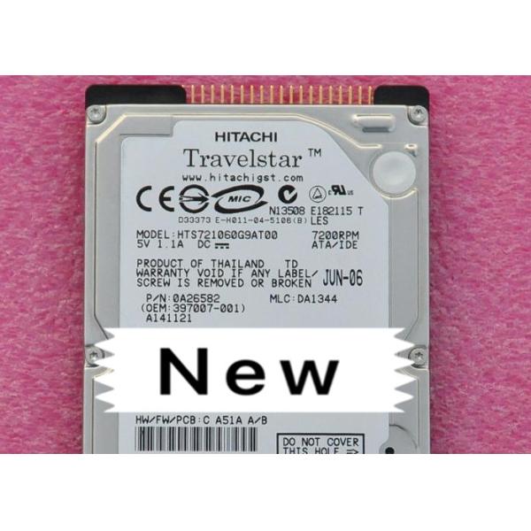 HTS721060G9AT00 Internal Hard Disk , Hitachi HDD 60G IDE 2.5 Inch Parallel Port