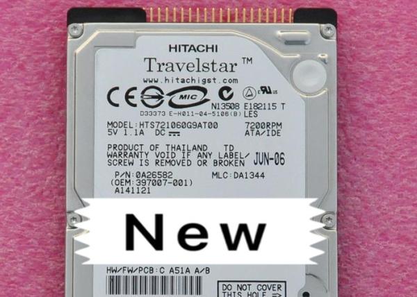 HTS721060G9AT00 Internal Hard Disk , Hitachi HDD 60G IDE 2.5 Inch Parallel Port