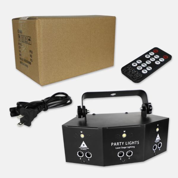 DJ Disco Laser Light 9 Eyes Laser Strobe Led Party Lights Projector Voice Control DJ Night Club Bar Decoration Strobe li