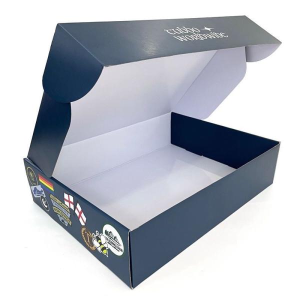 Caja de regalo plegable de papel cartón corrugado Ropa postre Cosmética Frutas Caja de regalo de embalaje