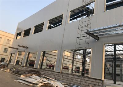 Oficinas do metal do painel de sanduíche grandes e garagens, construções de loja da casa pré-fabricada