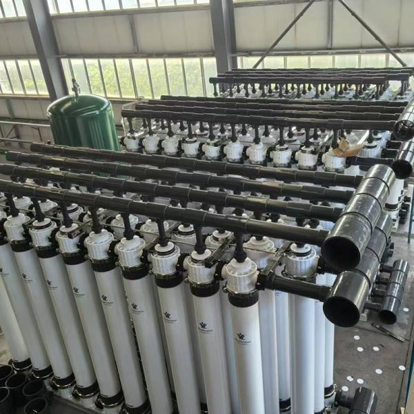 PVDF Filter Ultrafiltration System Washable Hollow Fiber Membrane UF Membrane Pressure Vessel PLC Water Treatment Machinery