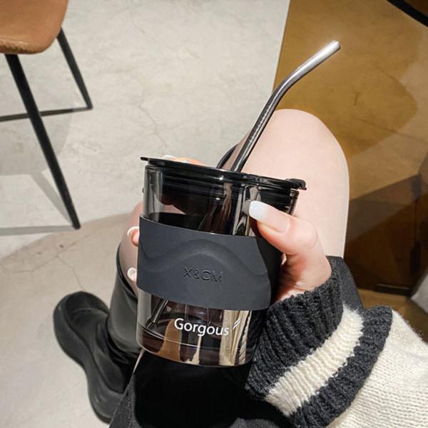 Кружка выпивая чашек таможни ISO14001 500ML простая стеклянная для капучино