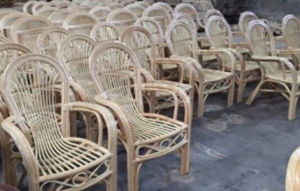Luxury Cane Modern Chair Adjustable Wooden Wicker Rattan Bar Chairs Outdoor Garden Sofa Chair