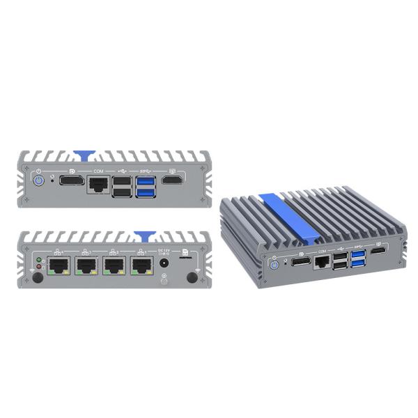 4 Ethernet Ports Mini Computer N100 Fanless Mini PC Pfsense