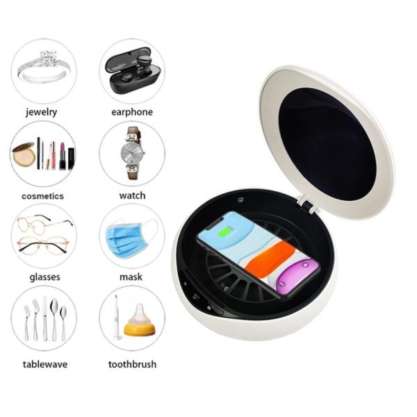 Boîte UV sans fil de stérilisateur du chargeur 280nm 10min 30mw