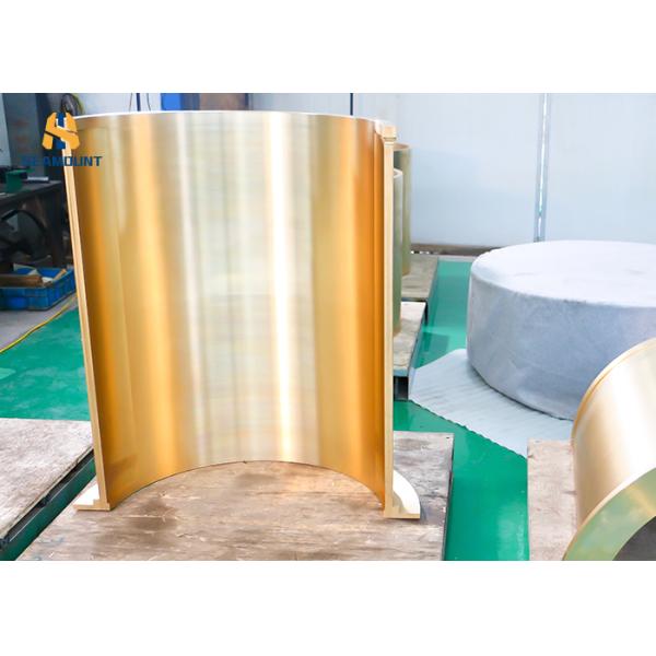 Nonstandard Customised Bronze Sliding Bearing Bush  In Metallurgical Industry