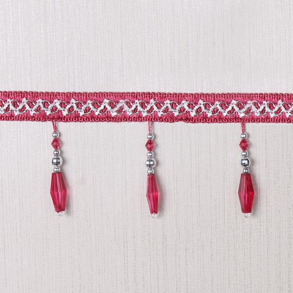 Handmade fashionable chain beads lace tassels fringes for curtain/sofa/pillow decoration