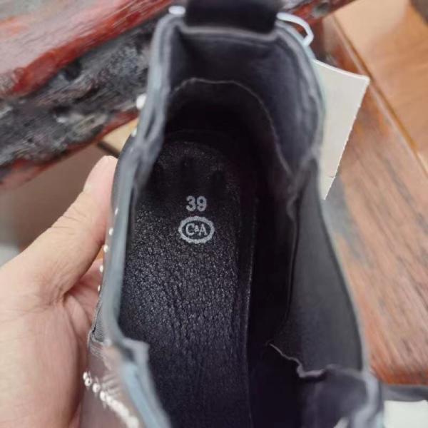 Autumn Black PU Ladies Short Boots Leisure Office Short Ankle Boots