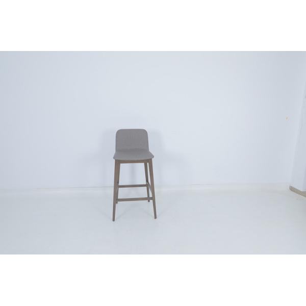 High Density Sponge Wrapped Upholstered Bar Stool Chair For Apartment