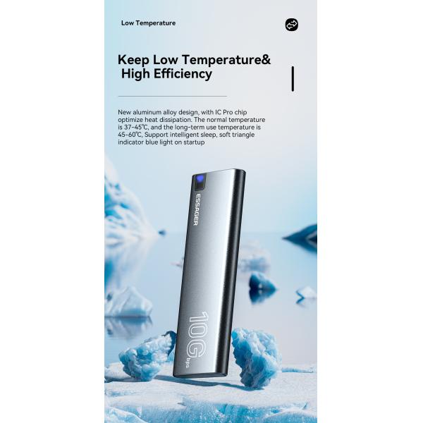 USB 3.1 Type C Hard Drive Enclosure Support M.2 SATA M.2 NVME PCIe