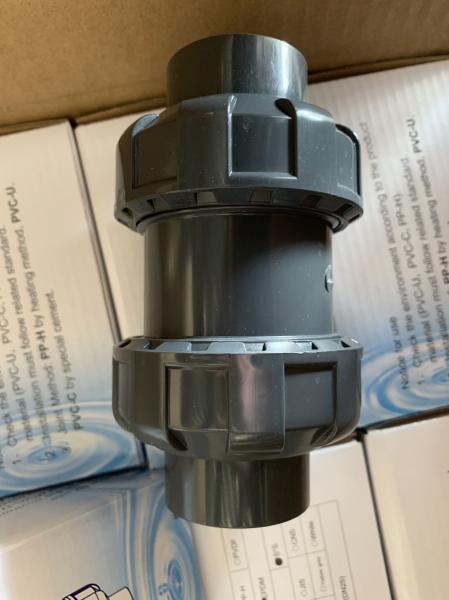 1/2 prime PVC Ball Type Single Union Check Valve for Water Supply at Competitive