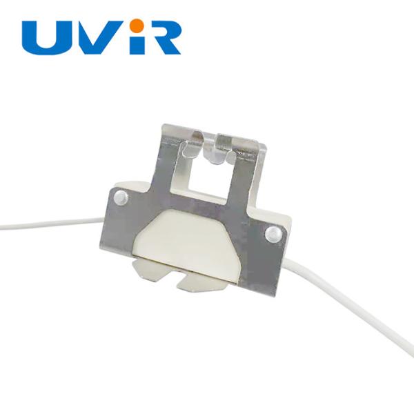 Portalámparas infrarrojo de 250V 10A con pinza de cerámica y aluminio