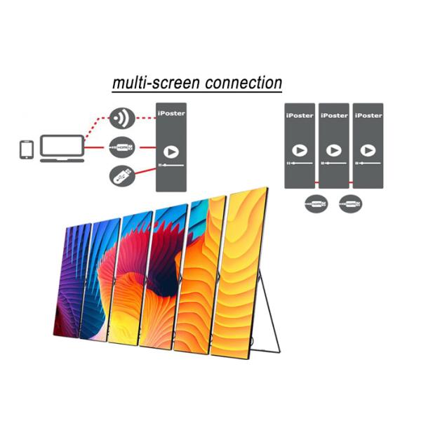 Indoor LED Poster Digital Advertising Display for Hanging and Stacking