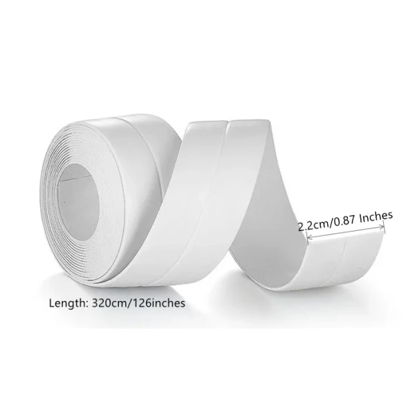 Caulk Strip Tub Caulking Tape Sealing Tape for Kitchen Countertop Sink Bathroom Toilet Bathtub Floor Wall Edge Protector