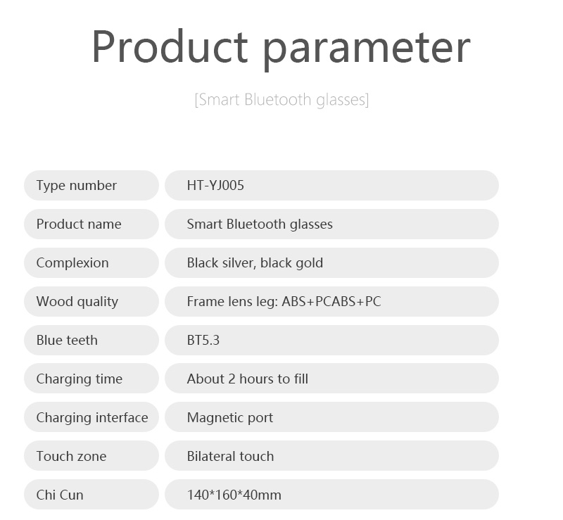 BT5.3 Ультралегкие умные беспроводные очки Bluetooth для удаленной фотографии