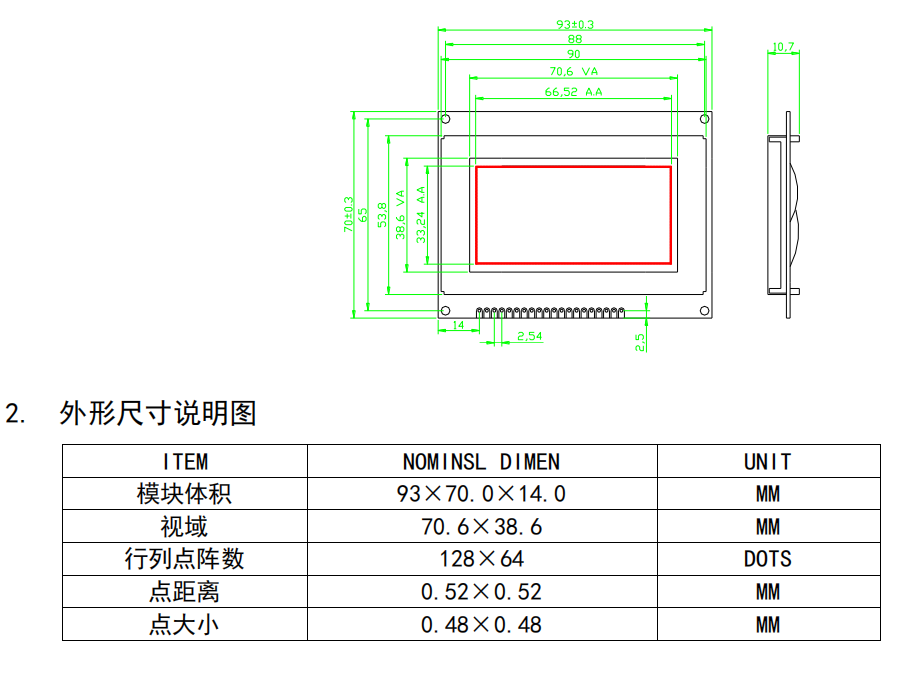 Фабрика модуля LCD матрицы точки COG 12864 УДАРОВ подгоняет дисплей LCD