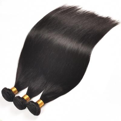1B Color Raw Brazilian Human Hair Bundles Extensions With Thick Bottom