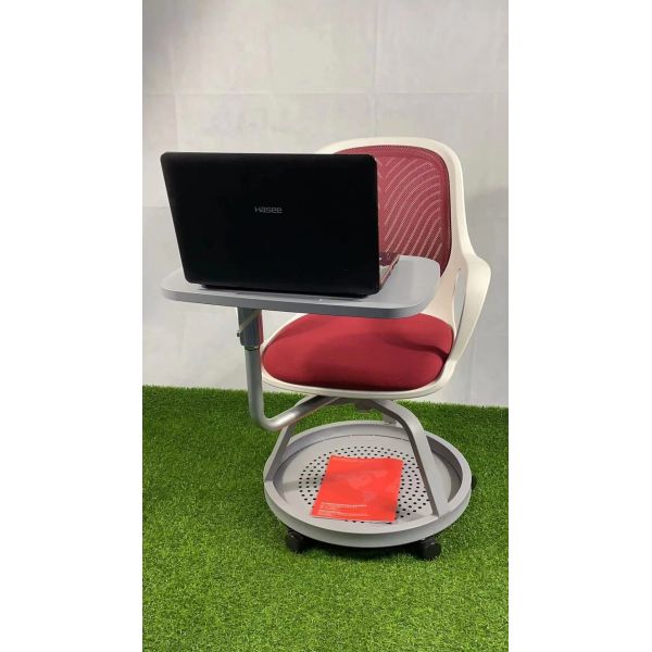 School Lecture Training Room Chairs Revolving With Bookstore