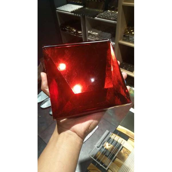 Suncatchers 3D Red Rose Ornaments K9 Stained Glass Crafts