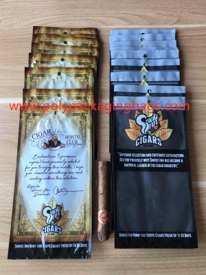 Zíper da forma que hidrata o saco de plástico fresco do cigarro com janela transparente
