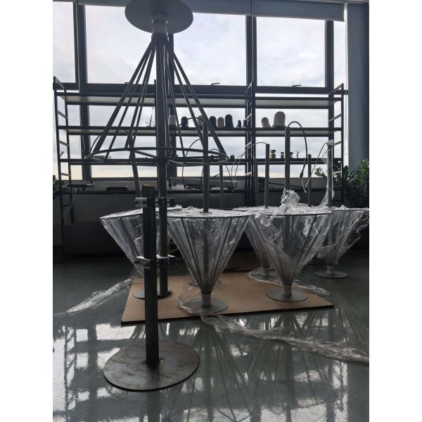 Customized high gain 100-6000mhz  broadband discone antenna for anti drone system