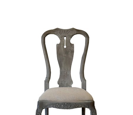 Queen Anne Upholstered Wood Dining Chair CYC-070