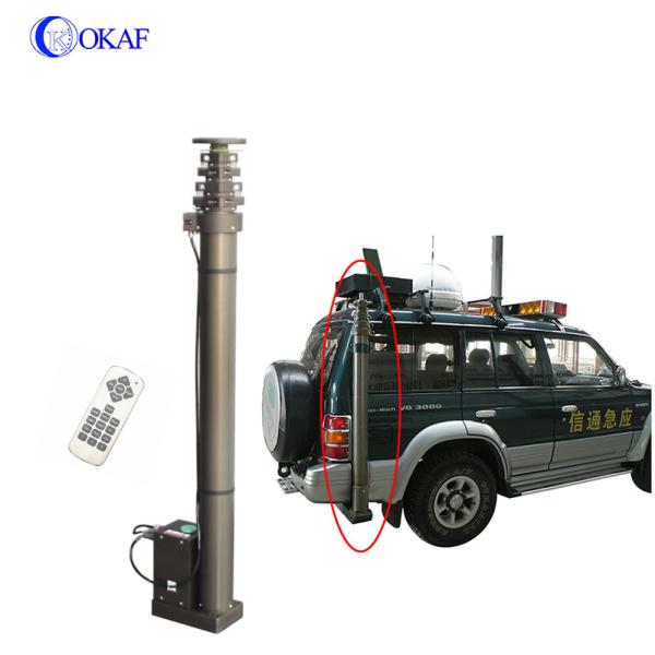 Vehicle Mounted 20m Telescoping Antenna Pole For Electric Light Camera