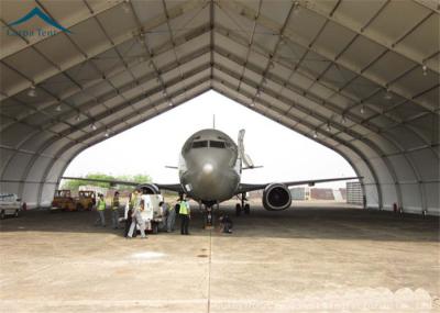 Curved Aluminum  Aircraft Hanger 25m By 40m For Warehouse Wind - Resistant