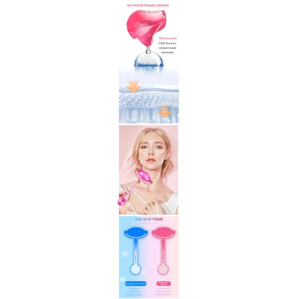 Ice Globes Roller Face Massager for Anti-Aging and Eye Puffiness Reduction Keeping Youthful Skin Tone