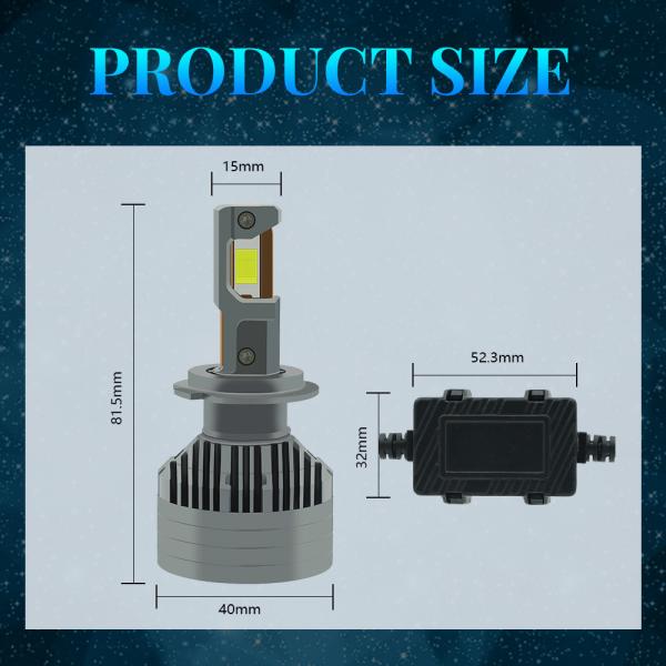 2 Copper 125W White Light H1 H4 H7 H8 H11 Universal Auto Headlight Bulb