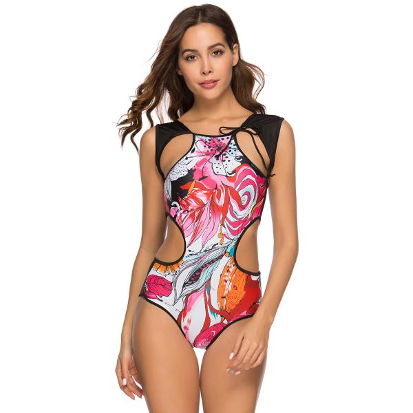Women Sexy  Printed Bikini Set Push-Up Padded Bow Swimwears Swimsuit Beachwear Sexy Women's Swimsuits Bather Swimwear