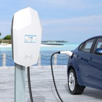C.A. de carregamento 220V 7KW Wallbox EV da pilha da C.A. da tela da cor do LCD de 4,3 polegadas