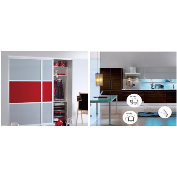 T3-T8 Temper Aluminium Door Profiles , Aluminium Screen Door Extrusions Matt Silver