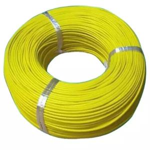 O Pvc amarelo de 1.2mm revestiu o metal do fio do ferro personalizou firmemente