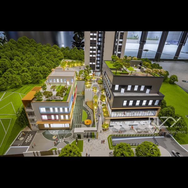 Модели песочницы Шэньчжэнь Таланты Жилищная группа- 1:75 Fengjing Residence Model