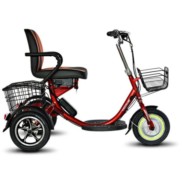 Power Supply Lithium Battery Electric Tricycle for Handicapped 2018 Foldable NO 48V 250W