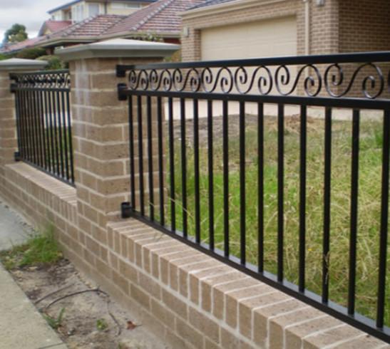 High Security Outdoor Metal Fence Decoration For Home And School