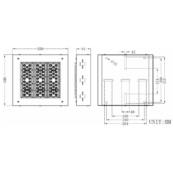 Высокая яркая установка потолка доказательства светов IP65 Exlposion сени СИД 150w