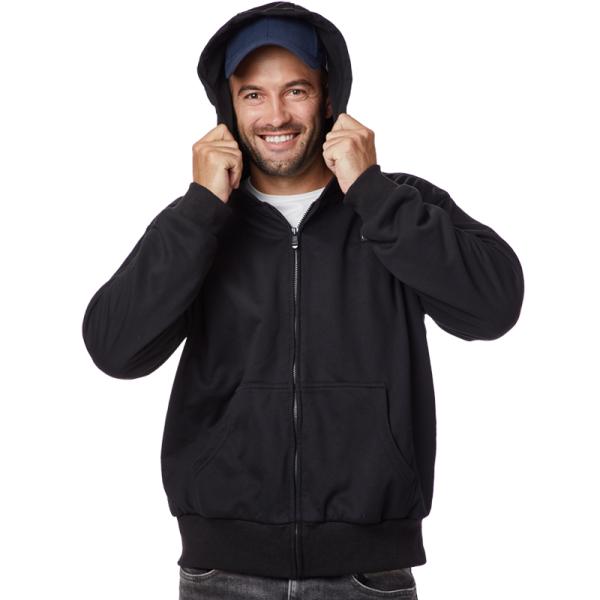 Polyester passionné électrique S-3XL de veste de visibilité élevée noire